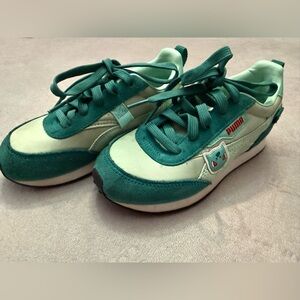 Pokemon x Puma Shoes Little Kids 2C Future Rider Bulbasaur Green Kids Sneakers